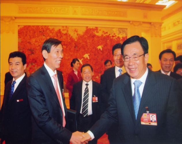時任中央政治局常委、中央紀委書記
